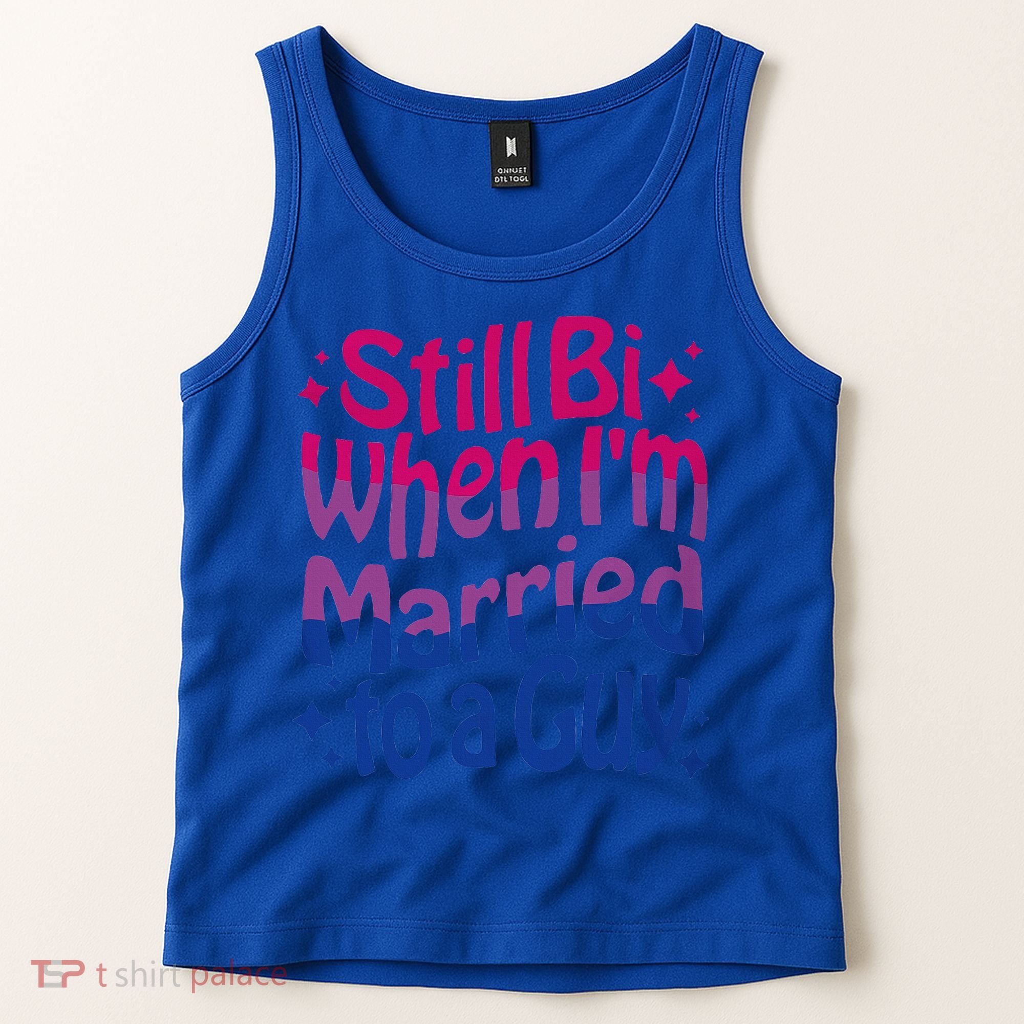 Still Bi When Married To A Guy Bisexual Guy Pride Parade Tank Top