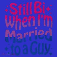 Still Bi When Married To A Guy Bisexual Guy Pride Parade Visor thumb 3