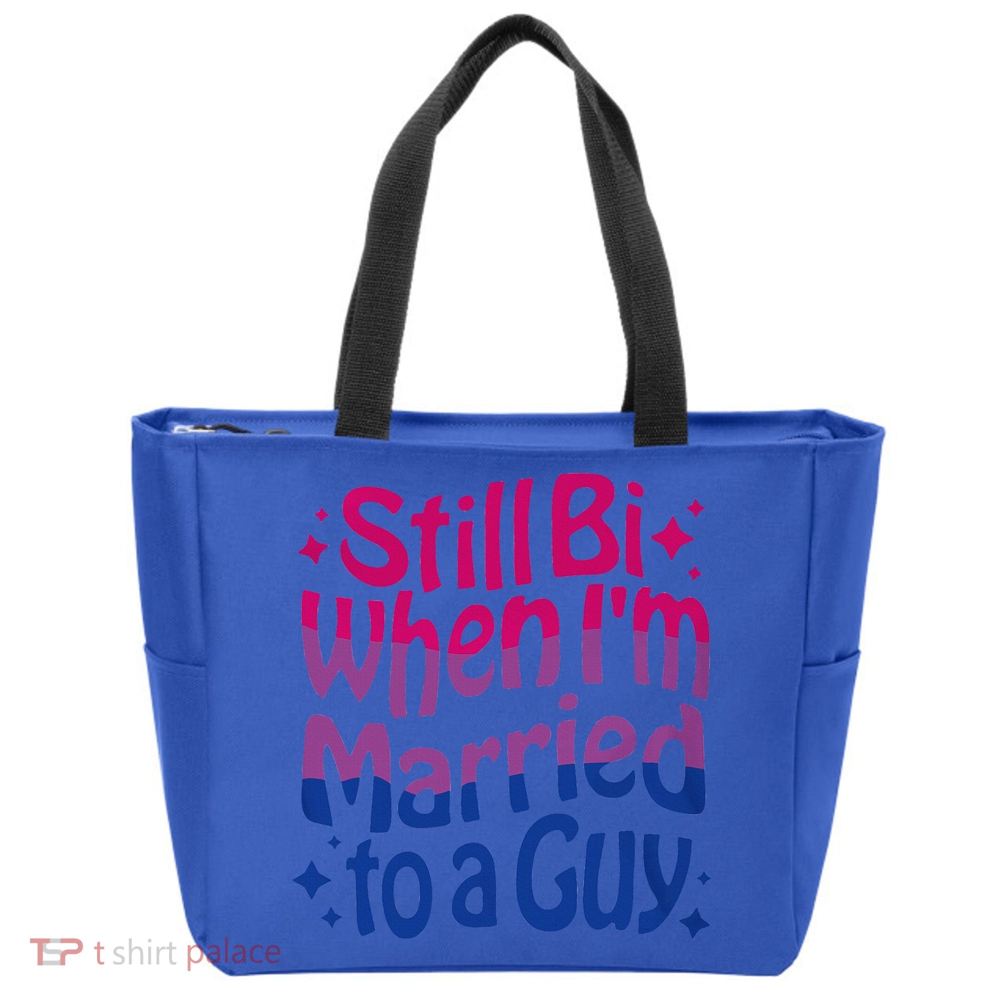 Still Bi When Married To A Guy Bisexual Guy Pride Parade Tote Bag