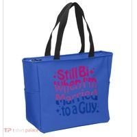 Still Bi When Married To A Guy Bisexual Guy Pride Parade Tote Bag thumb 2