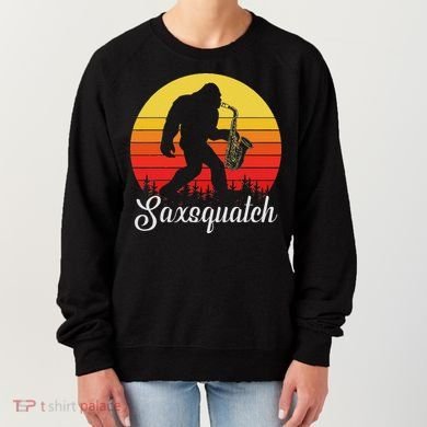 Saxsquatch Bigfoot Yeti Play On Words Women's Sweatshirt