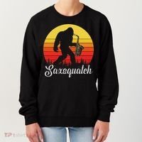 Saxsquatch Bigfoot Yeti Play On Words Women's Sweatshirt thumb 0