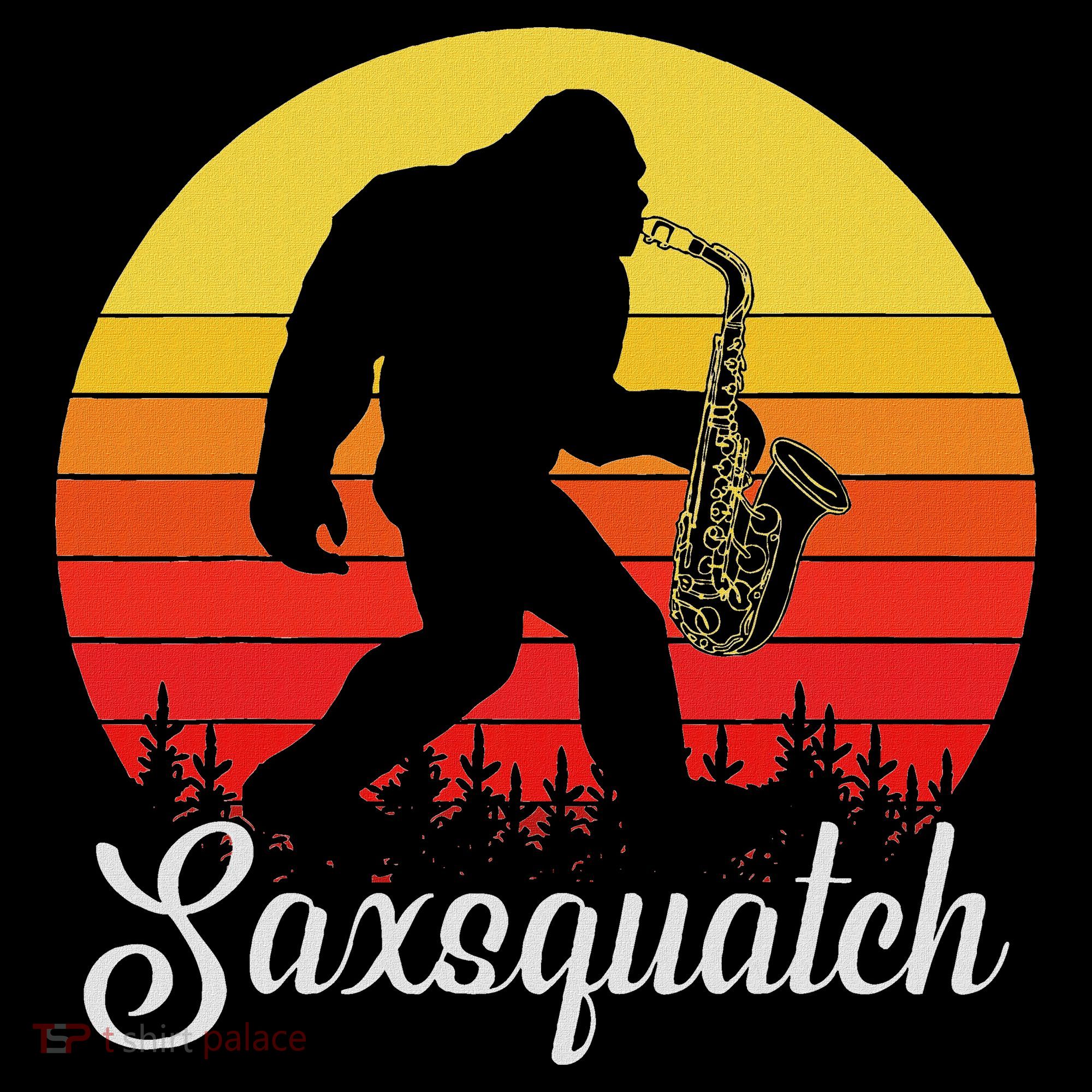 Saxsquatch Bigfoot Yeti Play On Words Pajama Set