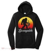 Saxsquatch Bigfoot Yeti Play On Words Women's Hoodie thumb 0