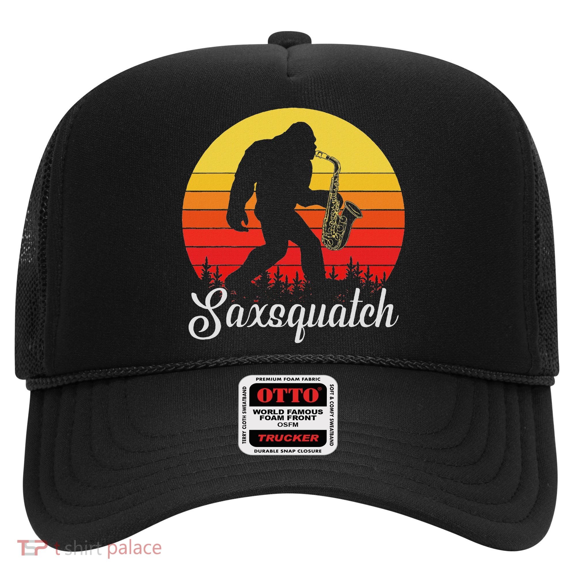 Saxsquatch Bigfoot Yeti Play On Words Hat