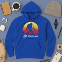 Saxsquatch Bigfoot Yeti Play On Words Hoodie thumb 3