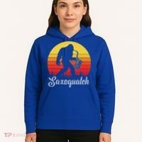 Saxsquatch Bigfoot Yeti Play On Words Hoodie thumb 5