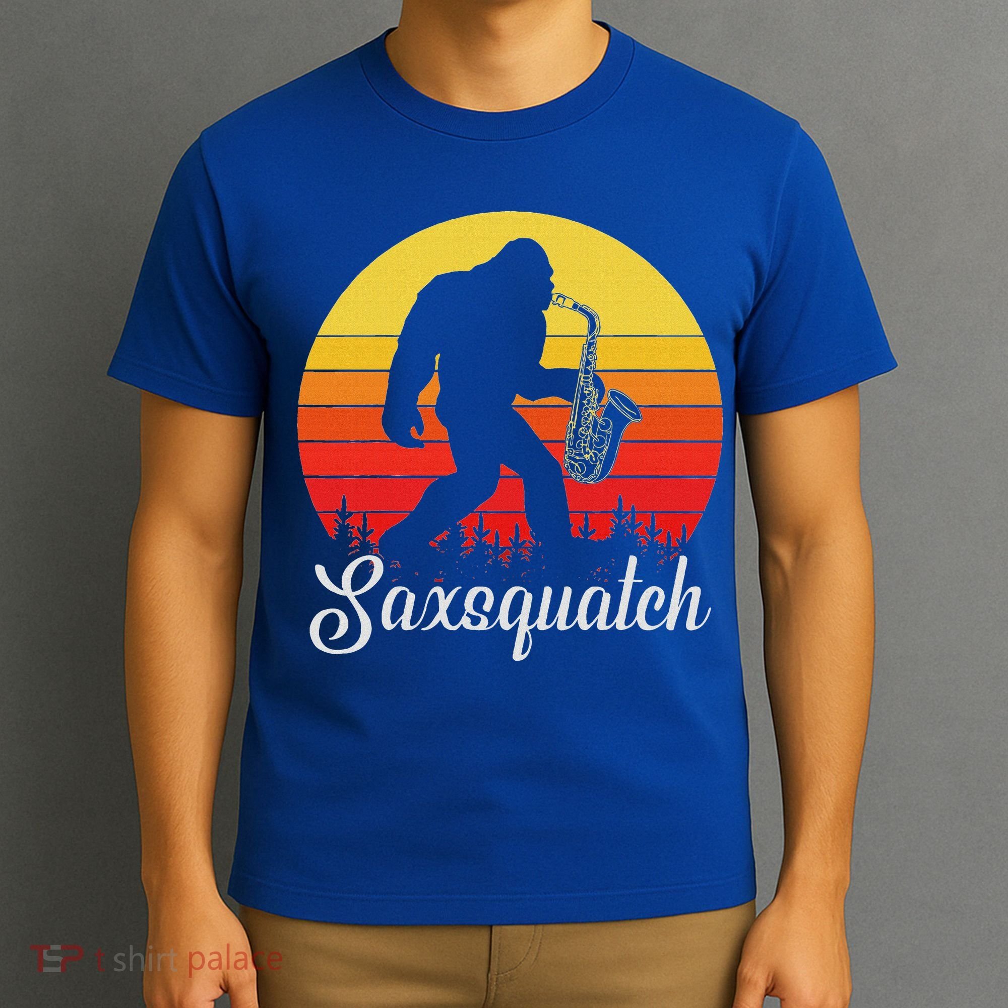 Saxsquatch Bigfoot Yeti Play On Words T-Shirt