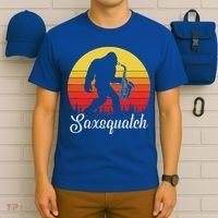 Saxsquatch Bigfoot Yeti Play On Words T-Shirt thumb 6