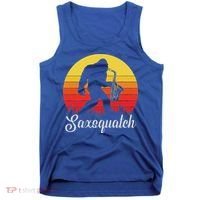 Saxsquatch Bigfoot Yeti Play On Words Tank Top thumb 0