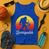 Saxsquatch Bigfoot Yeti Play On Words Tank Top thumb 4