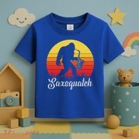 Saxsquatch Bigfoot Yeti Play On Words Toddler T-Shirt thumb 3