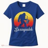 Saxsquatch Bigfoot Yeti Play On Words Women's T-Shirt thumb 0
