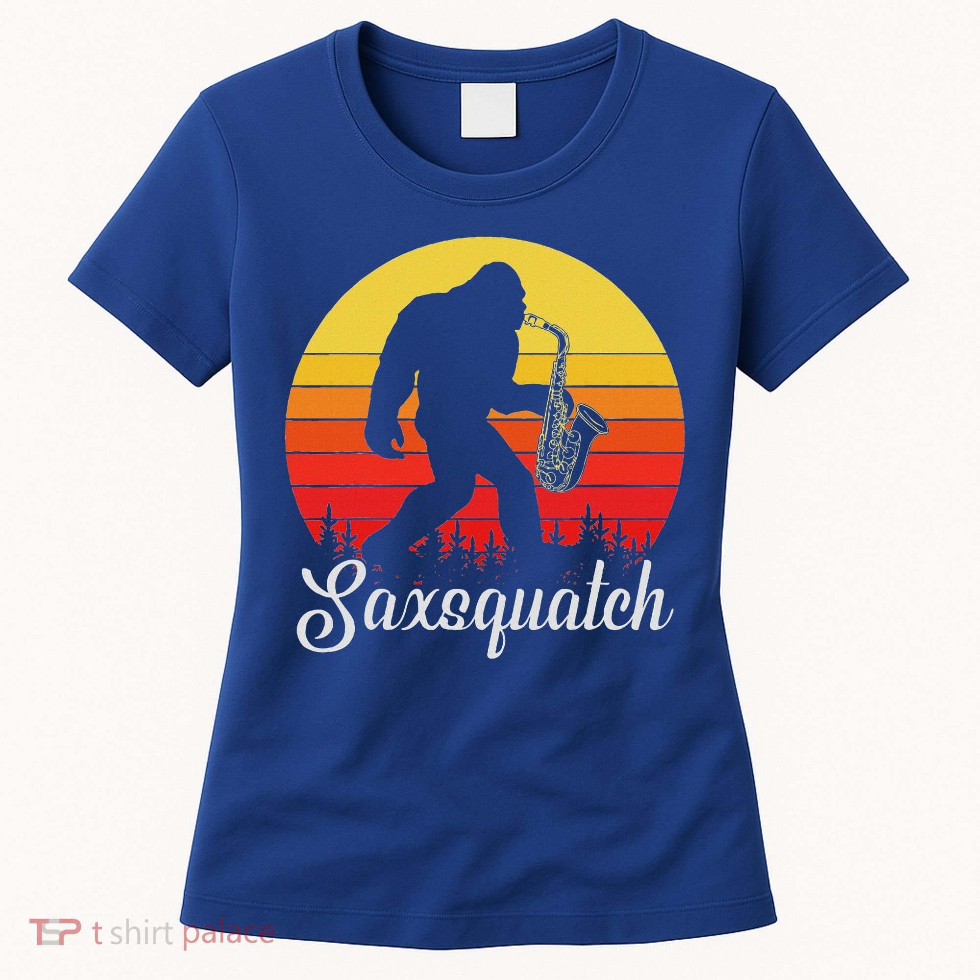 Saxsquatch Bigfoot Yeti Play On Words Women's T-Shirt