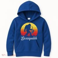 Saxsquatch Bigfoot Yeti Play On Words Kids Hoodie thumb 0