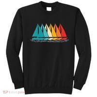 Sailing Boat Yacht Sailor Nautical Retro Sunset Sail Sweatshirt thumb 0