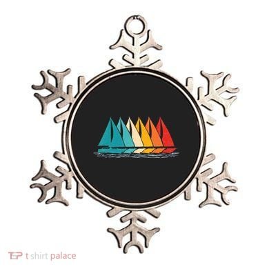 Sailing Boat Yacht Sailor Nautical Retro Sunset Sail Ornament