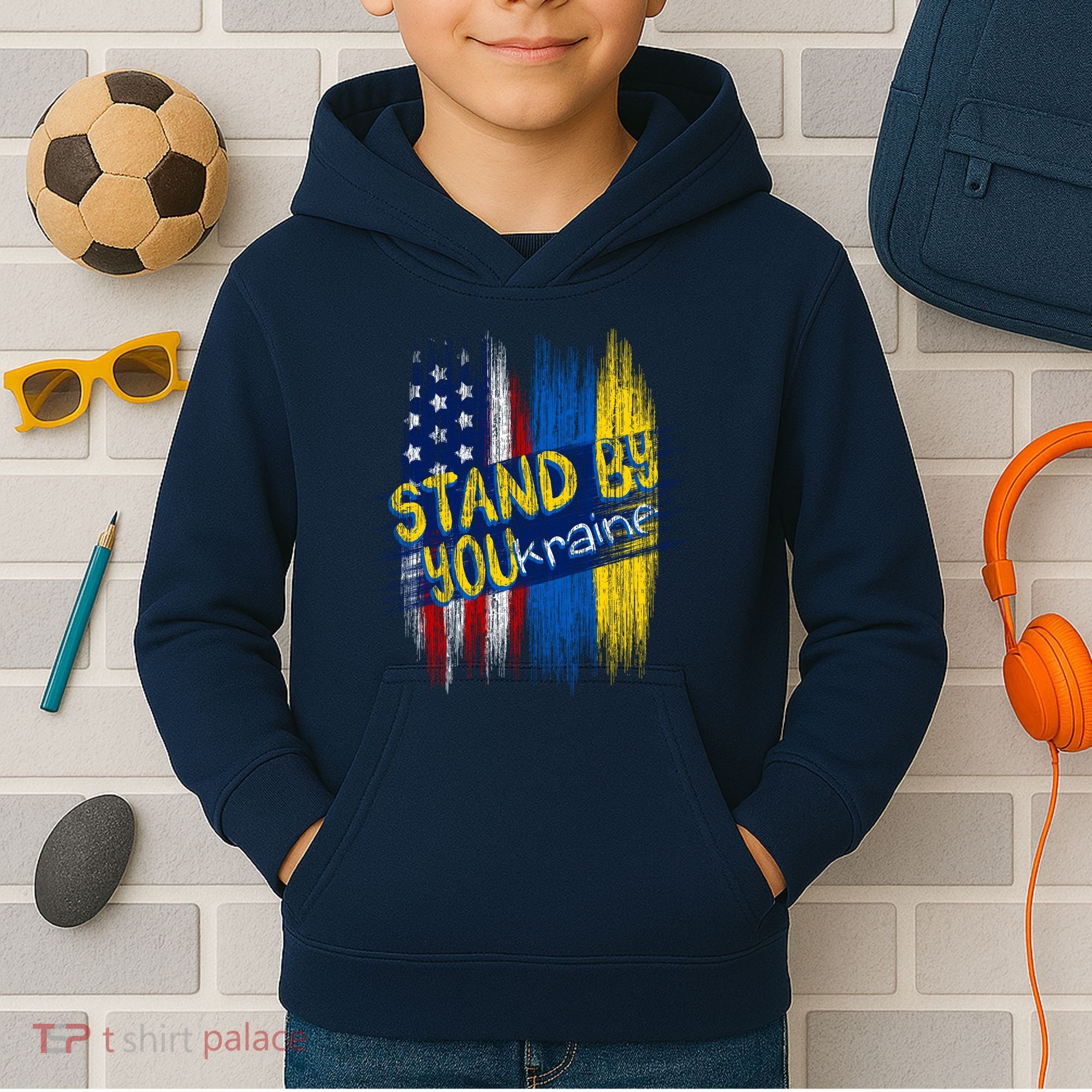 Stand By YOUkraine Kids Hoodie