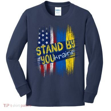 Stand By YOUkraine Kids Long Sleeve Shirt