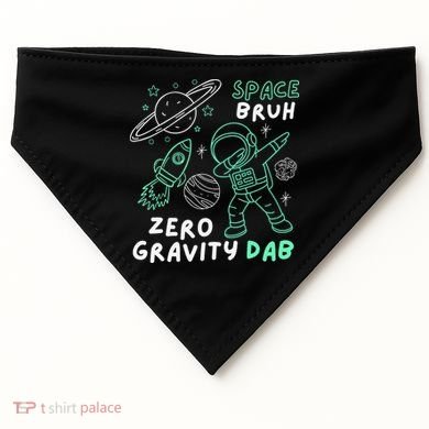 Space Bruh Zero Gravity Dab - Funny Astronaut USA-Made Doggie Bandana