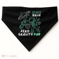 Space Bruh Zero Gravity Dab - Funny Astronaut USA-Made Doggie Bandana thumb 0
