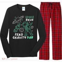 Space Bruh Zero Gravity Dab - Funny Astronaut Long Sleeve Pajama Set thumb 0