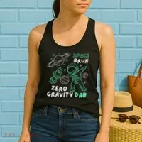 Space Bruh Zero Gravity Dab - Funny Astronaut Women's Tank Top thumb 2