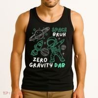 Space Bruh Zero Gravity Dab - Funny Astronaut Tank Top thumb 3