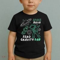 Space Bruh Zero Gravity Dab - Funny Astronaut Toddler T-Shirt thumb 2