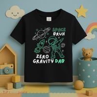 Space Bruh Zero Gravity Dab - Funny Astronaut Toddler T-Shirt thumb 3