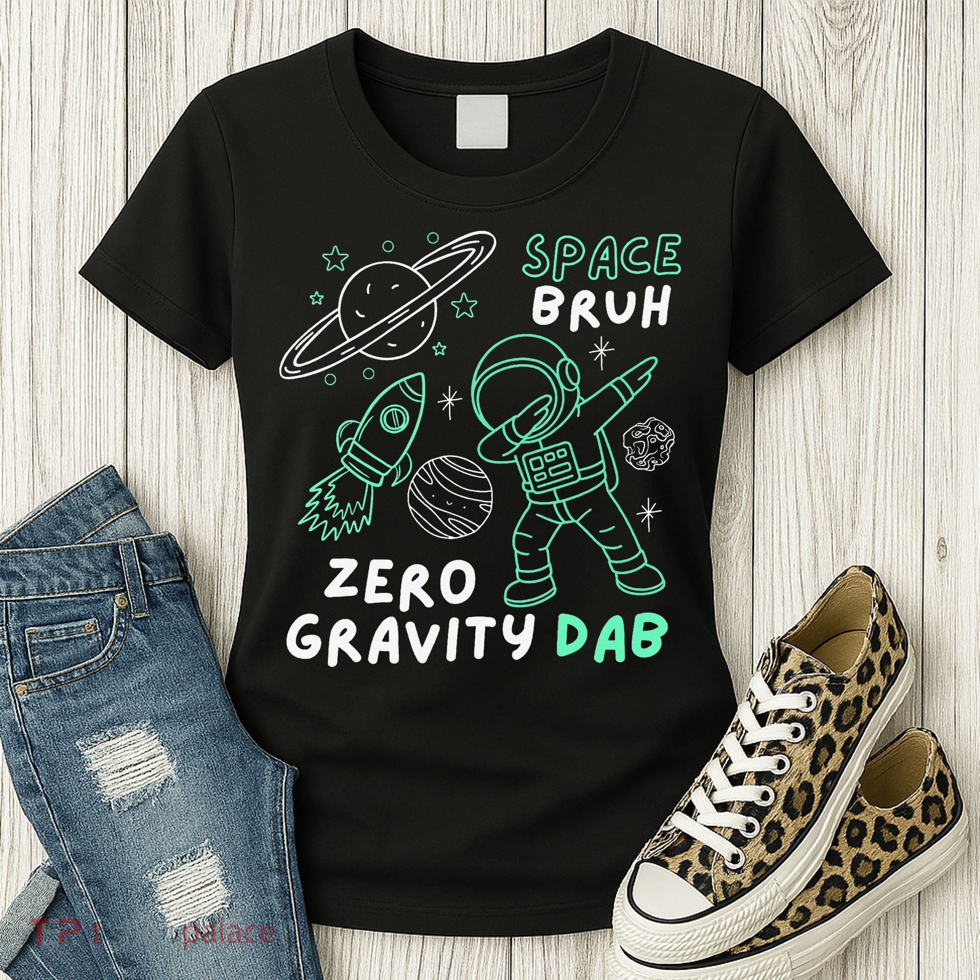 Space Bruh Zero Gravity Dab - Funny Astronaut Women's T-Shirt
