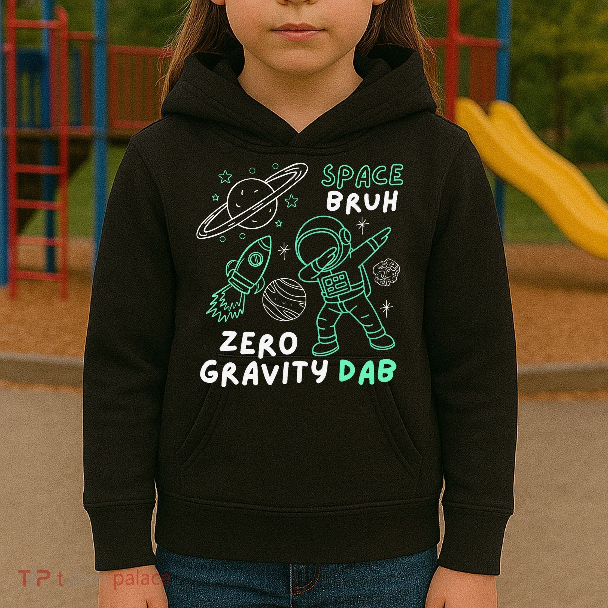 Space Bruh Zero Gravity Dab - Funny Astronaut Kids Hoodie