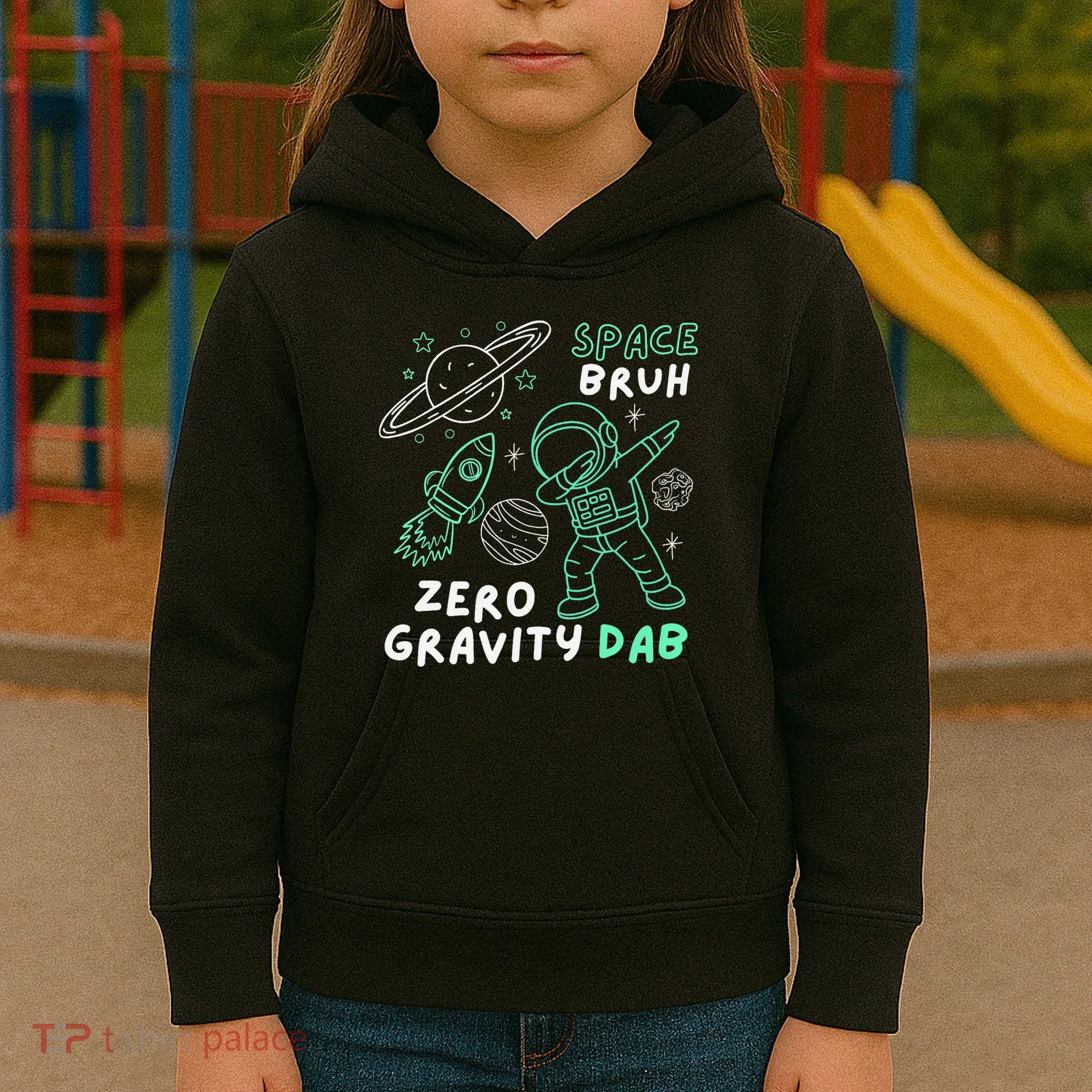 Space Bruh Zero Gravity Dab - Funny Astronaut Kids Hoodie