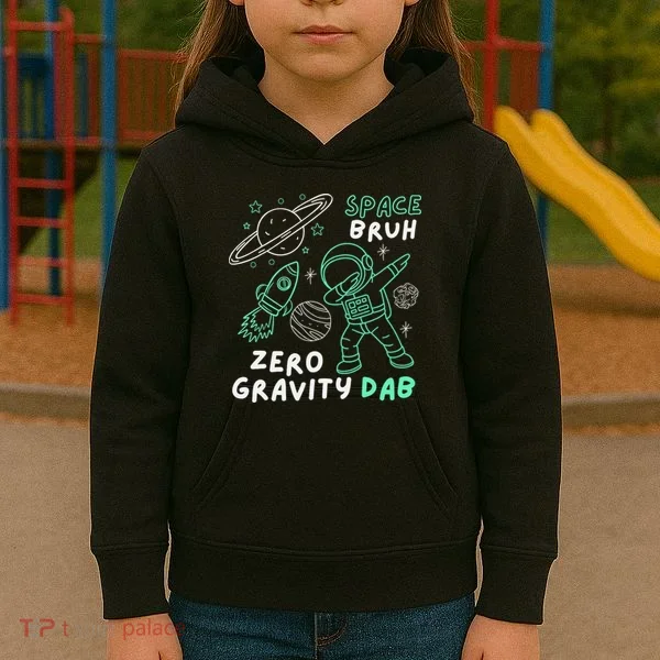 Space Bruh Zero Gravity Dab - Funny Astronaut Kids Hoodie