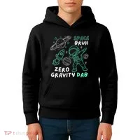 Space Bruh Zero Gravity Dab - Funny Astronaut Kids Hoodie thumb 4