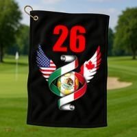 Soccer Cup 26 North American Soccer Tournament 2026 Golf Towel thumb 1