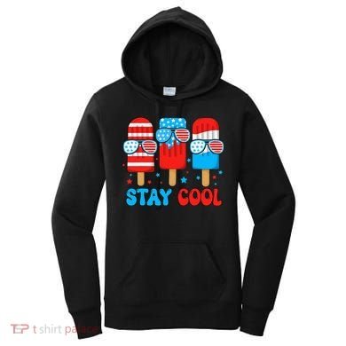 Stay Cool 4th July Popsicle Women's Hoodie