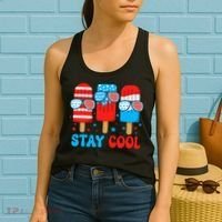 Stay Cool 4th July Popsicle Women's Tank Top thumb 2