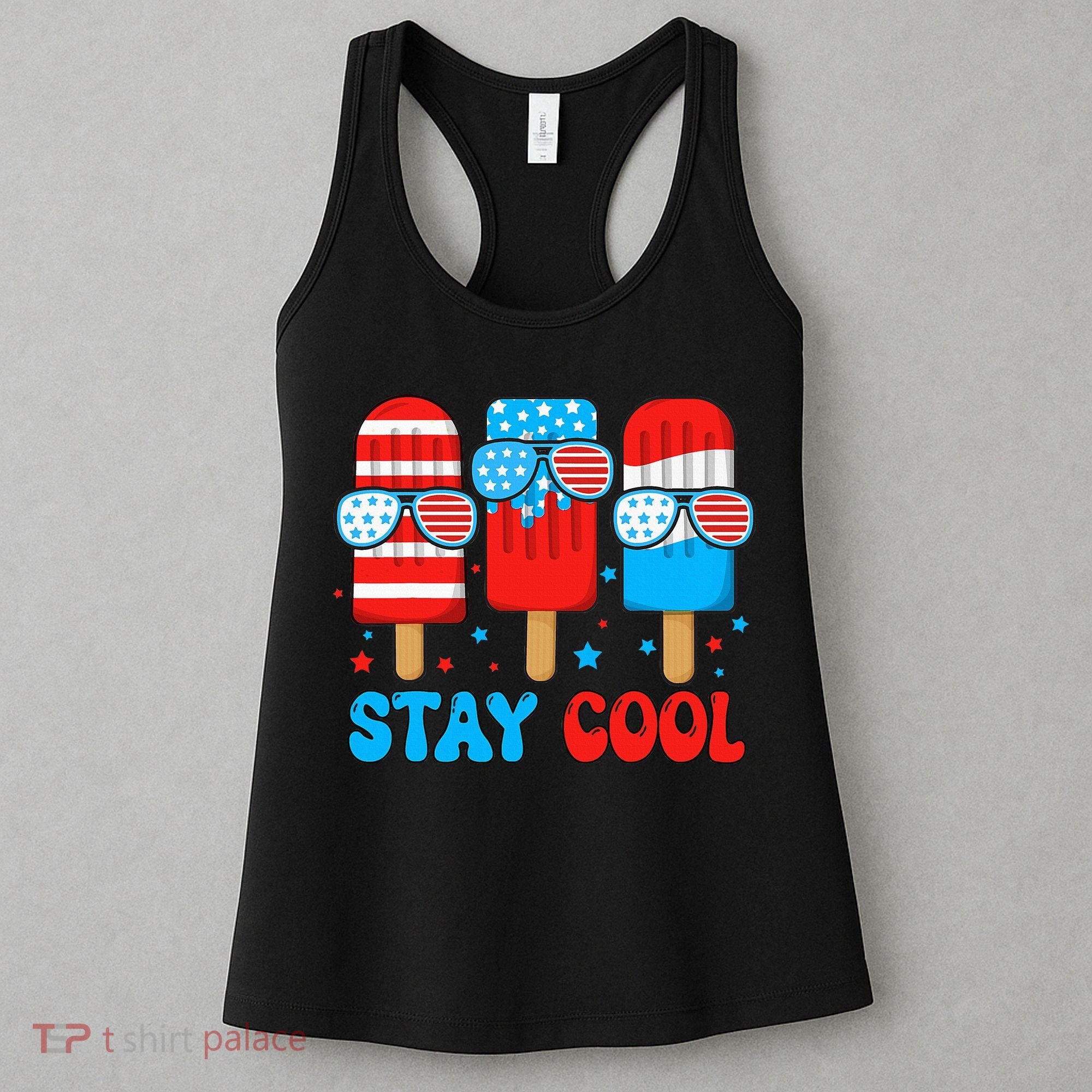 Stay Cool 4th July Popsicle Women's Tank Top
