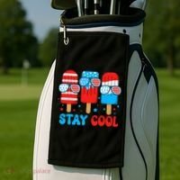 Stay Cool 4th July Popsicle Golf Towel thumb 2