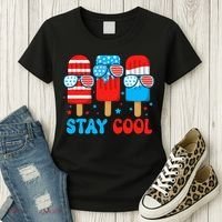 Stay Cool 4th July Popsicle Women's T-Shirt thumb 3