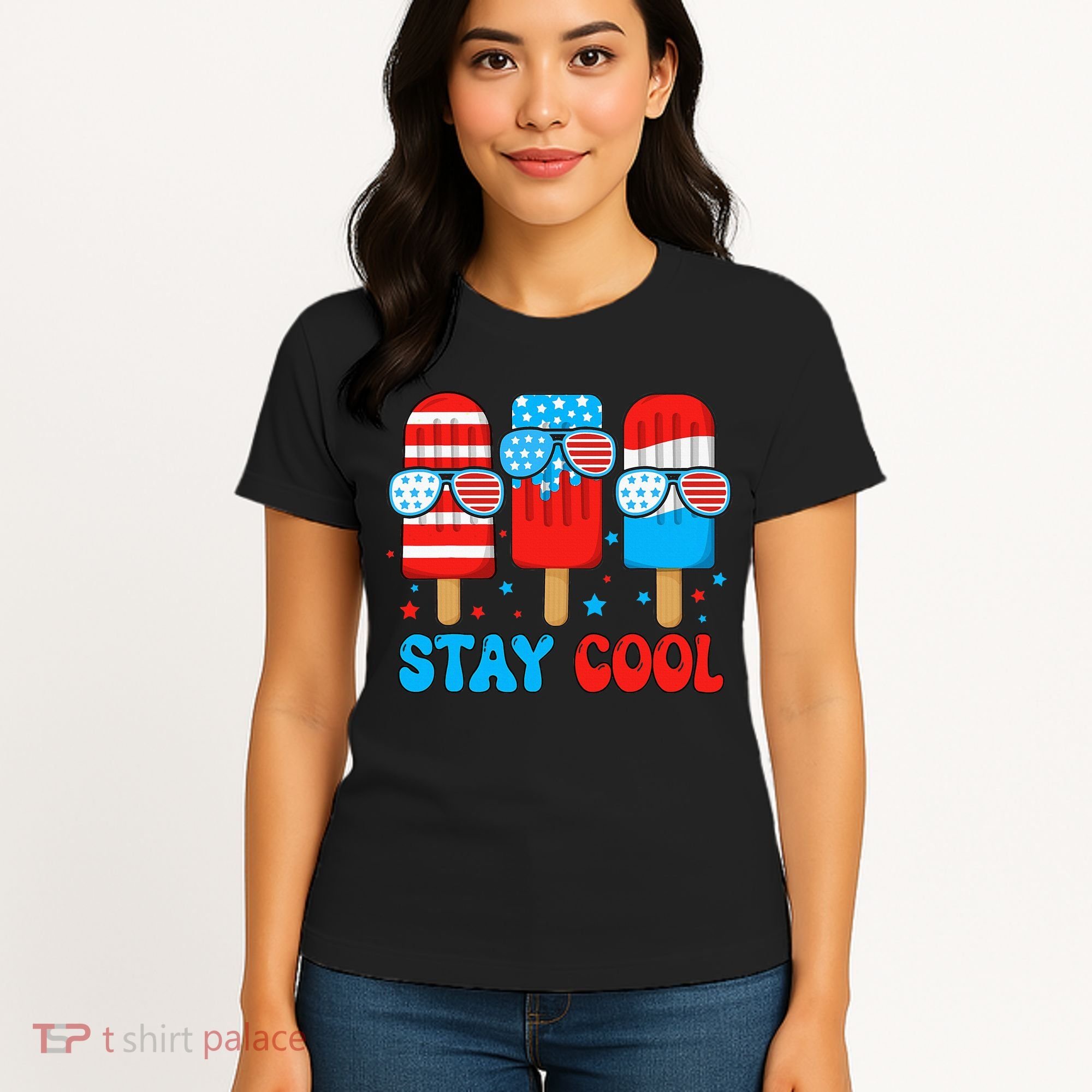 Stay Cool 4th July Popsicle Women's T-Shirt