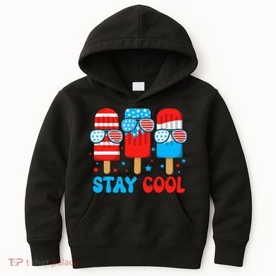 Stay Cool 4th July Popsicle Kids Hoodie