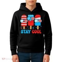 Stay Cool 4th July Popsicle Kids Hoodie thumb 4