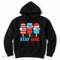 Stay Cool 4th July Popsicle American Flag Hoodie thumb 0