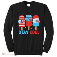 Stay Cool 4th July Popsicle American Flag Sweatshirt thumb 0
