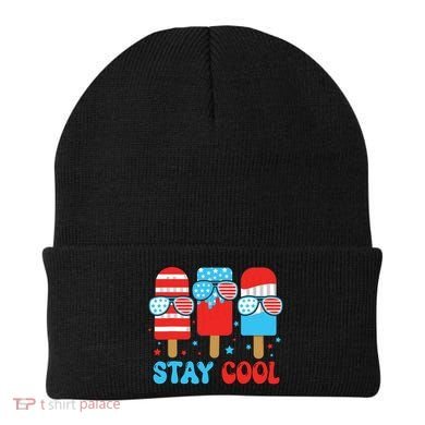 Stay Cool 4th July Popsicle American Flag Beanie