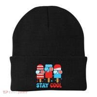 Stay Cool 4th July Popsicle American Flag Beanie thumb 0