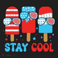 Stay Cool 4th July Popsicle American Flag Beanie thumb 2