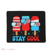 Stay Cool 4th July Popsicle American Flag Mousepad thumb 0